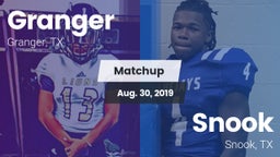 Matchup: Granger  vs. Snook  2019