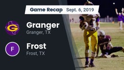 Recap: Granger  vs. Frost  2019