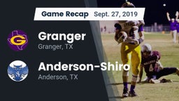 Recap: Granger  vs. Anderson-Shiro  2019