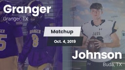 Matchup: Granger  vs. Johnson  2019