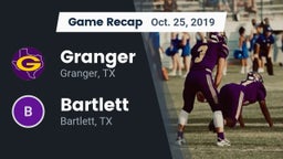Recap: Granger  vs. Bartlett  2019