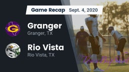 Recap: Granger  vs. Rio Vista  2020