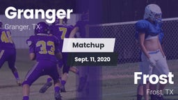 Matchup: Granger  vs. Frost  2020