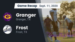 Recap: Granger  vs. Frost  2020