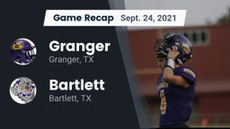 Recap: Granger  vs. Bartlett  2021