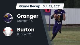 Recap: Granger  vs. Burton  2021