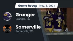 Recap: Granger  vs. Somerville  2021