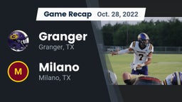 Recap: Granger  vs. Milano  2022