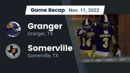 Recap: Granger  vs. Somerville  2022