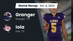 Recap: Granger  vs. Iola  2023