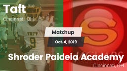 Matchup: Taft vs. Shroder Paideia Academy  2019