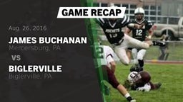 Recap: James Buchanan  vs. Biglerville  2016