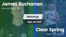 Matchup: Buchanan vs. Clear Spring  2018