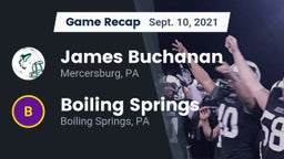 Recap: James Buchanan  vs. Boiling Springs  2021