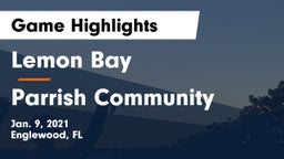 Lemon Bay  vs Parrish Community  Game Highlights - Jan. 9, 2021