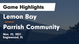 Lemon Bay  vs Parrish Community  Game Highlights - Nov. 22, 2021