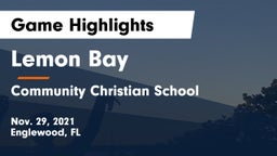 Lemon Bay  vs Community Christian School Game Highlights - Nov. 29, 2021