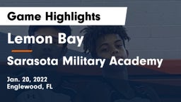 Lemon Bay  vs Sarasota Military Academy Game Highlights - Jan. 20, 2022