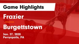 Frazier  vs Burgettstown  Game Highlights - Jan. 27, 2020