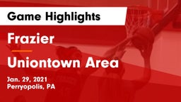 Frazier  vs Uniontown Area  Game Highlights - Jan. 29, 2021