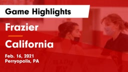 Frazier  vs California  Game Highlights - Feb. 16, 2021