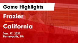 Frazier  vs California  Game Highlights - Jan. 17, 2022
