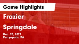 Frazier  vs Springdale  Game Highlights - Dec. 20, 2022
