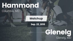 Matchup: Hammond vs. Glenelg  2016
