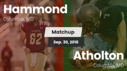 Matchup: Hammond vs. Atholton  2016