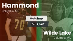 Matchup: Hammond vs. Wilde Lake  2016