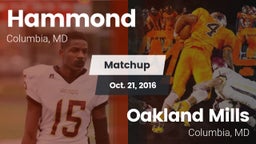Matchup: Hammond vs. Oakland Mills  2016