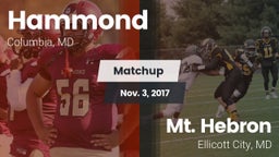 Matchup: Hammond vs. Mt. Hebron  2017