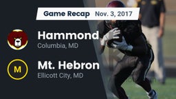 Recap: Hammond vs. Mt. Hebron  2017