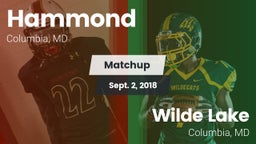 Matchup: Hammond vs. Wilde Lake  2018