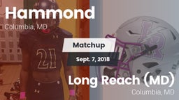 Matchup: Hammond vs. Long Reach  (MD) 2018