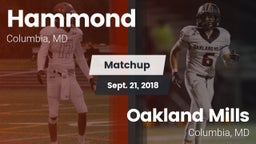 Matchup: Hammond vs. Oakland Mills  2018