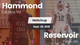 Matchup: Hammond vs. Reservoir  2018