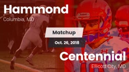 Matchup: Hammond vs. Centennial 2018