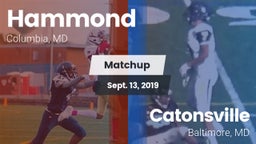 Matchup: Hammond vs. Catonsville  2019