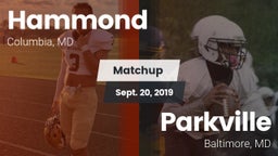 Matchup: Hammond vs. Parkville  2019