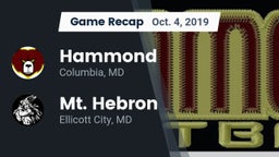 Recap: Hammond vs. Mt. Hebron  2019