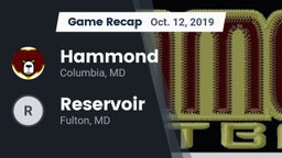 Recap: Hammond vs. Reservoir  2019