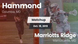 Matchup: Hammond vs. Marriotts Ridge  2019