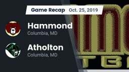 Recap: Hammond vs. Atholton  2019