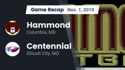 Recap: Hammond vs. Centennial 2019