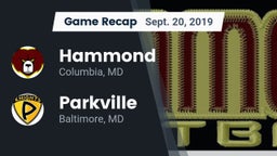 Recap: Hammond vs. Parkville  2019