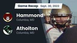 Recap: Hammond vs. Atholton  2022