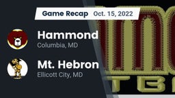 Recap: Hammond vs. Mt. Hebron  2022