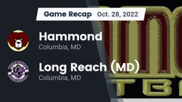 Recap: Hammond vs. Long Reach  (MD) 2022