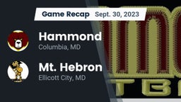 Recap: Hammond vs. Mt. Hebron  2023
